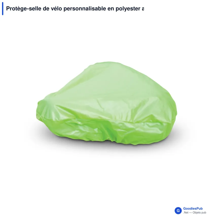 Protège-selle de vélo personnalisable en polyester avec logo - Color - Image 5
