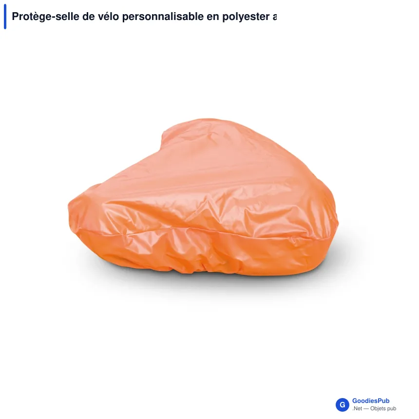 Protège-selle de vélo personnalisable en polyester avec logo - Color - Image 6