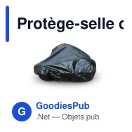 Protège-selle de vélo personnalisable en polyester avec logo - Color - Miniature 7