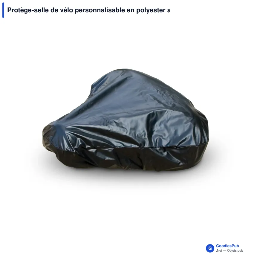 Protège-selle de vélo personnalisable en polyester avec logo - Color - Image 7
