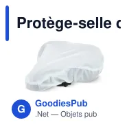 Protège-selle de vélo personnalisable en R-PET recyclé avec logo - Eco - Miniature 5