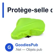 Protège-selle de vélo personnalisable en R-PET recyclé avec logo - Eco - Miniature 6