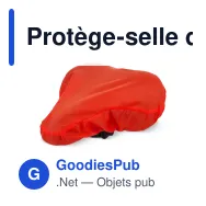 Protège-selle de vélo personnalisable en R-PET recyclé avec logo - Eco - Miniature 7