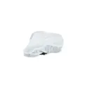 Variante Blanc - Protège-selle de vélo personnalisable en R-PET recyclé avec logo - Eco