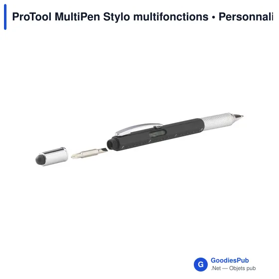 Stylo multifonctions personnalisable ProTool MultiPen avec logo - Image 1