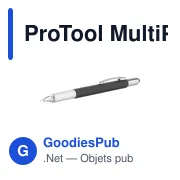 Stylo multifonctions personnalisable ProTool MultiPen avec logo - Miniature 3