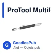 Stylo multifonctions personnalisable ProTool MultiPen avec logo - Miniature 4