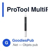Stylo multifonctions personnalisable ProTool MultiPen avec logo - Miniature 7