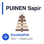 Sapin de Noël en bois personnalisable avec logo - PUINEN - Miniature 3
