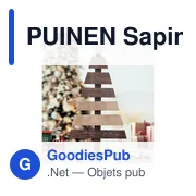 Sapin de Noël en bois personnalisable avec logo - PUINEN - Miniature 5