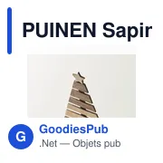Sapin de Noël en bois personnalisable avec logo - PUINEN - Miniature 6
