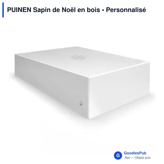 Sapin de Noël en bois personnalisable avec logo - PUINEN - Image 7