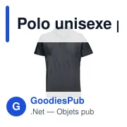 Polo unisexe personnalisable en coton avec logo - PULSE - Miniature 1