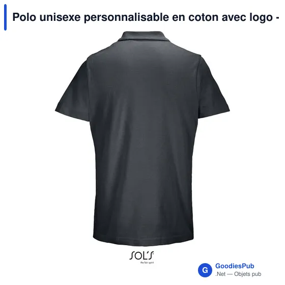 Polo unisexe personnalisable en coton avec logo - PULSE - Image 2