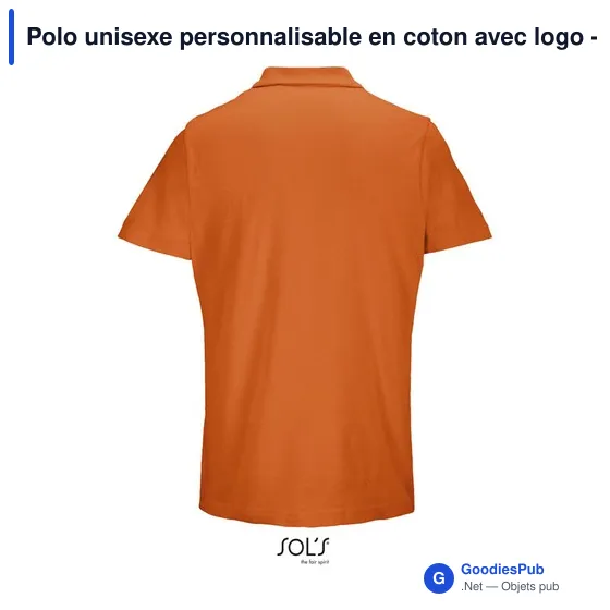 Polo unisexe personnalisable en coton avec logo - PULSE - Image 11