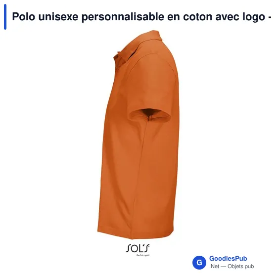 Polo unisexe personnalisable en coton avec logo - PULSE - Image 12