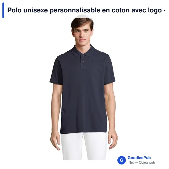 Polo unisexe personnalisable en coton avec logo - PULSE - Image 4