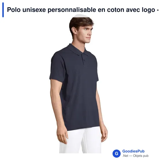 Polo unisexe personnalisable en coton avec logo - PULSE - Image 6