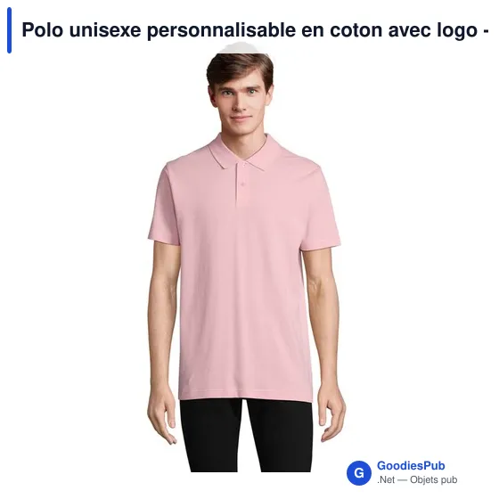 Polo unisexe personnalisable en coton avec logo - PULSE - Image 7