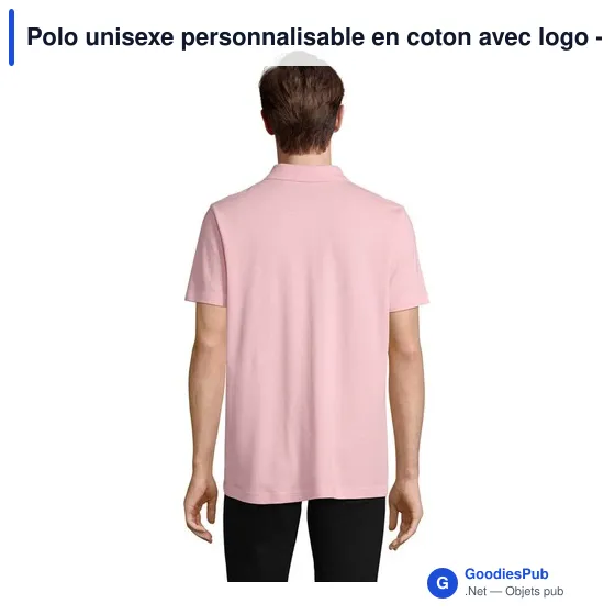 Polo unisexe personnalisable en coton avec logo - PULSE - Image 8