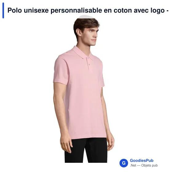 Polo unisexe personnalisable en coton avec logo - PULSE - Image 9