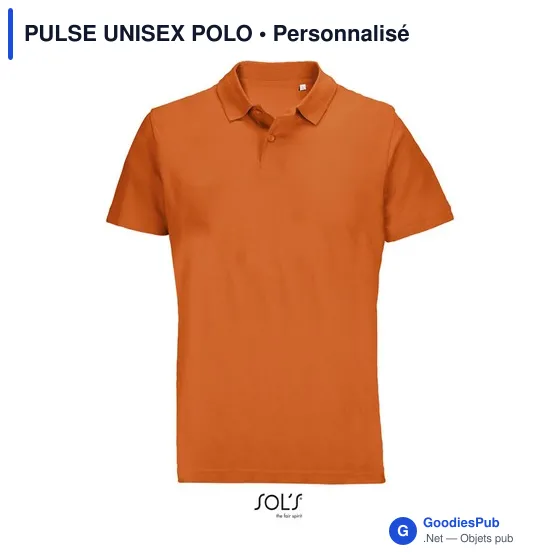 Polo unisexe personnalisable en coton avec logo - PULSE - Image 10