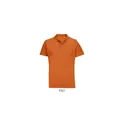 Variante orange - Polo unisexe personnalisable en coton avec logo - PULSE