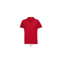 Variante rouge - Polo unisexe personnalisable en coton avec logo - PULSE