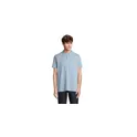 Variante bleu ciel pur - Polo unisexe personnalisable en coton avec logo - PULSE