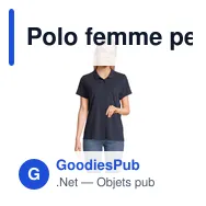 Polo femme personnalisable en coton avec logo - PULSE WOMEN POLO - Miniature 1