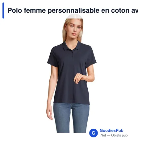 Polo femme personnalisable en coton avec logo - PULSE WOMEN POLO
