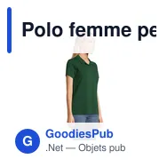 Polo femme personnalisable en coton avec logo - PULSE WOMEN POLO - Miniature 6