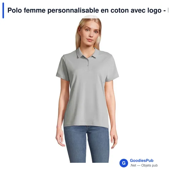 Polo femme personnalisable en coton avec logo - PULSE WOMEN POLO - Image 7