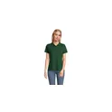 Variante vert bouteille - Polo femme personnalisable en coton avec logo - PULSE WOMEN POLO