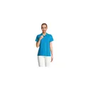 Variante bleu aqua - Polo femme personnalisable en coton avec logo - PULSE WOMEN POLO