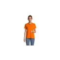Variante orange - Polo femme personnalisable en coton avec logo - PULSE WOMEN POLO