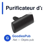 Purificateur d'air personnalisable pour voiture avec logo - Compact - Miniature 3
