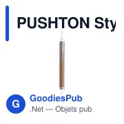 PUSHTON Stylo bille avec corps en cart - Miniature 1