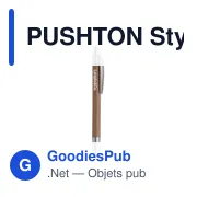 PUSHTON Stylo bille avec corps en cart - Miniature 3