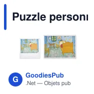 Puzzle personnalisable de 150 pièces en boîte avec logo - Miniature 3