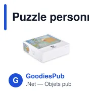Puzzle personnalisable de 150 pièces en boîte avec logo - Miniature 4