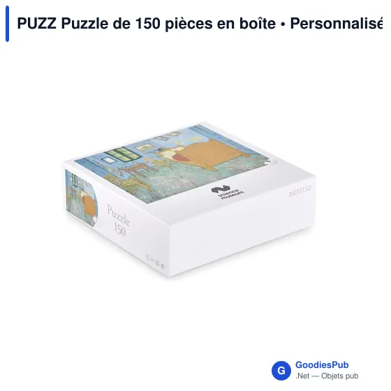 Puzzle personnalisable de 150 pièces en boîte avec logo - Image 4
