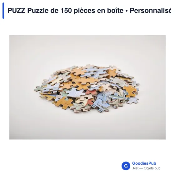 Puzzle personnalisable de 150 pièces en boîte avec logo - Image 5