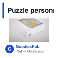Puzzle personnalisable de 150 pièces en boîte avec logo - Miniature 6