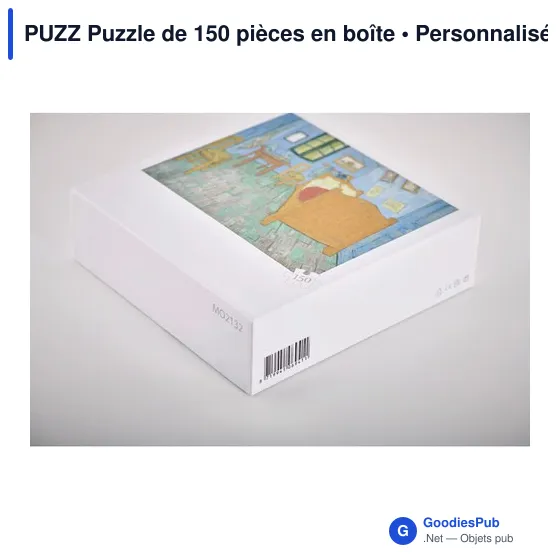 Puzzle personnalisable de 150 pièces en boîte avec logo - Image 6