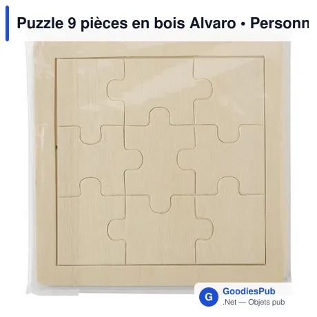 Puzzle 9 pièces en bois Alvaro