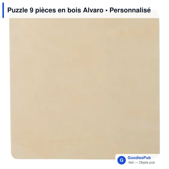 Puzzle 9 pièces en bois Alvaro - Image 4