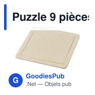 Puzzle 9 pièces en bois Alvaro - Miniature 5