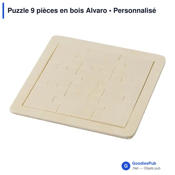 Puzzle 9 pièces en bois Alvaro - Image 5