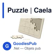 Puzzle personnalisable en papier avec logo - Caelan - Miniature 1
